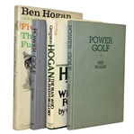 Four Ben Hogan Golf Books - Five Lesson, Man Who Played for Glory, & Power Golf(x2)