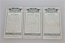 James Braid, Ted Ray, & J.H. Taylor 'Famous Golfers' Churchman's Cigarettes - Series of 50
