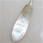 1889 George Golf Club Sterling Silver Knife Trophy Won by J&S