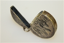 Easton Golf Club Badge with Sterling Silver Spoon, a Tape Measure, and a Match Holder