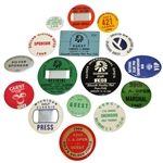 Sixteen Miscellaneous Badges - Walter Hagen Factory, Guest, Officials, Clubhouse, Staff, & others