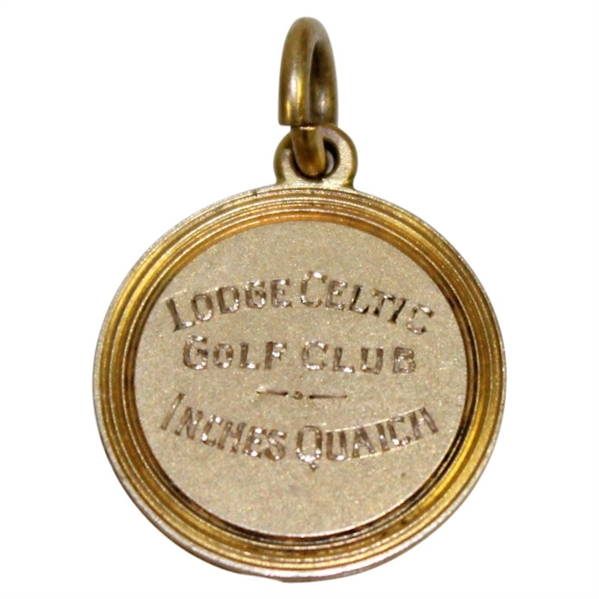 1925 Lodge Celtic Golf Club Inches Quaich Medal Won by R.B. Henderson