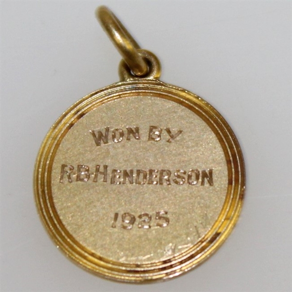 1925 Lodge Celtic Golf Club Inches Quaich Medal Won by R.B. Henderson