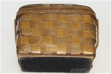 Golf Themed Wicker Basket