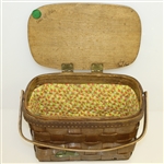 Golf Themed Wicker Basket