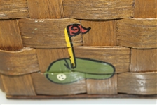 Golf Themed Wicker Basket