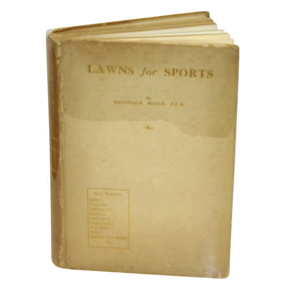 1924 Lawns for Sport Book by Reginald Beale - John Roth Collection
