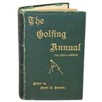 The Golfing Annual Vol. XXII 1908-09 Book by David S. Duncan - John Roth Collection
