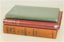 'Golf: My Life's Work (J.H. Taylor)', 'First Steps to Golf (Brown)', & 'Trent's Own Case (Bentley & Allen)'