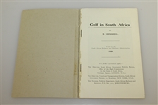 1928 'Golf! in South Africa' Book by R. Grimsdell - John Roth Collection