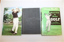 Three Signed Golf Books - Johnny Revolta, Chandler Harper, & Ken Venturi - Roth Collection JSA ALOA