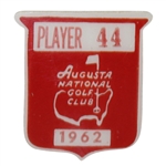 Bob Goalbys 1962 Masters Tournament Contestant Badge #44 - Arnold Palmer Winner