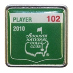 Bob Goalbys 2010 Masters Tournament Contestant Badge #102 - Phil Mickelson Winner