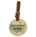 Bob Goalbys 1962 Masters Tournament Player Bag Tag - Arnold Palmer Winner