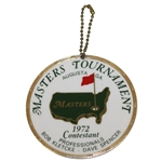 Bob Goalbys 1972 Masters Tournament Contestant Bag Tag - Jack Nicklaus Winner