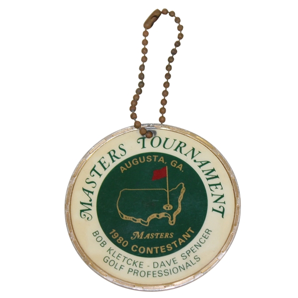 Bob Goalbys 1980 Masters Tournament Contestant Bag Tag - Seve Ballesteros Winner
