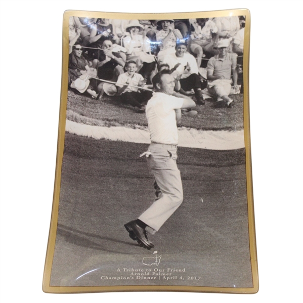 Bob Goalbys 2017 Masters Champions Dinner Gift - A Tribute to Our Friend Arnold Palmer Plate