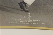 Bob Goalby's 2017 Masters Champions Dinner Gift - 'A Tribute to Our Friend Arnold Palmer' Plate