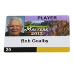 Bob Goalbys 2015 Masters Player ID Badge #29 - Jordan Spieth Winner
