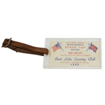 Bob Goalbys 1963 Ryder Cup Matches at East Lake CC USA Team Member Bag Tag