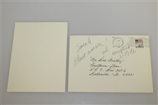 Bob Goalby's 1986 Masters Tournament Invitation from Augusta National Golf Club