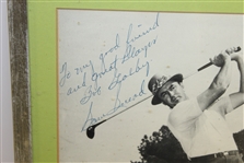 Bob Goalby's Personal Sam Snead Signed and Personalized Photo - Framed JSA ALOA