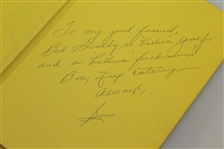 Bob Goalby's Personal Sam Snead Signed & Personalized 'Education of a Golfer' Book JSA ALOA