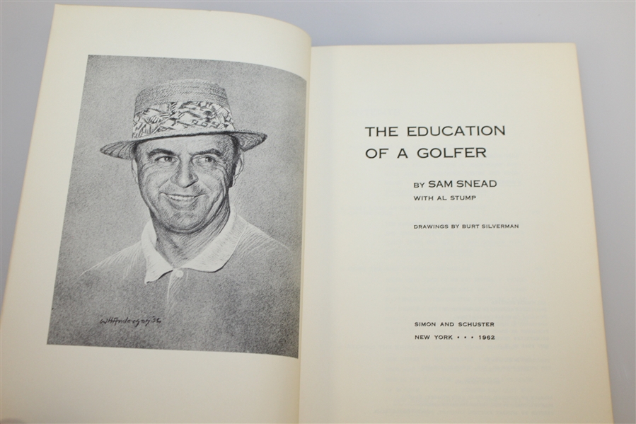 Bob Goalby's Personal Sam Snead Signed & Personalized 'Education of a Golfer' Book JSA ALOA