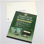 Bob Goalby's Personal GSV 'Champions of Golf' Masters Collection Book, Binder, Letters, Additions, and more 