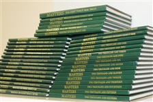 Bob Goalby's Complete Set of Masters Annuals - 1978-2016 with First 41 Years (Missing 2004, 2008, & 2010)