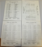 1982 Masters Badge, Par 3 Ticket, Daily Ticket, Spectator Guide, & Thurs-Sun Pairing Sheets with Par 3