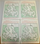 1982 Masters Badge, Par 3 Ticket, Daily Ticket, Spectator Guide, & Thurs-Sun Pairing Sheets with Par 3