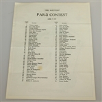 1982 Masters Badge, Par 3 Ticket, Daily Ticket, Spectator Guide, & Thurs-Sun Pairing Sheets with Par 3