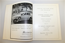 1930 US Amateur Championship at Merion Program - Bobby Jones Completes Grand Slam!