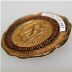 1921 US Amateur Championship at St. Louis CC Contestant Badge - Seldom Seen! Jones at 19