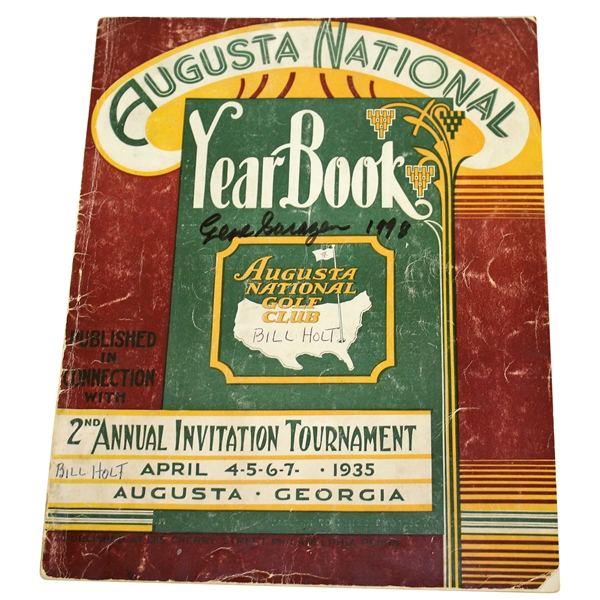 1935 Augusta National Invitational Program Signed by Winner Gene Sarazen - Rare JSA ALOA