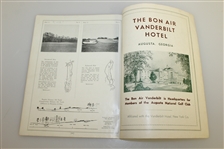 1935 Augusta National Invitational Program Signed by Winner Gene Sarazen - Rare JSA ALOA