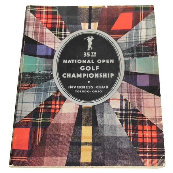 1931 US Open Championship (35th) at Inverness Program - Billy Burke Winner