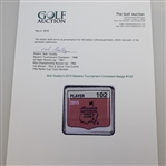 Bob Goalby's 2015 Masters Tournament Contestant Badge #102 - Jordan Spieth Winner
