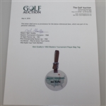 Bob Goalby's 1962 Masters Tournament Player Bag Tag - Arnold Palmer Winner