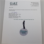 Bob Goalby's 1963 Masters Tournament Player Bag Tag - Jack Nicklaus Winner