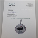 Bob Goalby's 1972 Masters Tournament Contestant Bag Tag - Jack Nicklaus Winner