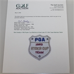 Bob Goalby's 1963 Ryder Cup Matches at East Lake CC USA Team Member Patch