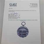Bob Goalby's 1961 US Open Championship Sectional Qualifying Low Scorer Medal - Oklahoma City
