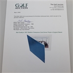 Bob Goalby's 1981 Masters Champions Club Dinner Photo in Original Sleeve