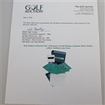 Bob Goalby's Personal GSV 'Champions of Golf' Masters Collection Book, Binder, Letters, Additions, and more 