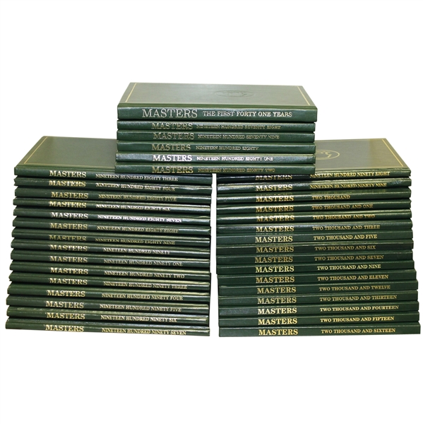 Bob Goalbys Complete Set of Masters Annuals - 1978-2016 with First 41 Years (Missing 2004, 2008, & 2010)