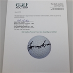 Bob Goalby's Personal Friend Sam Snead Signed Golf Ball JSA ALOA
