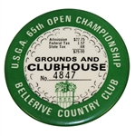 1965 US Open Championship at Bellerive CC Grounds & Clubhouse Badge #4847