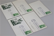Five 1981 Bobby Jones FDC's - Pinehurst - Two with Post-Swing Image